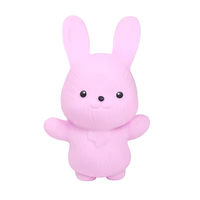 Jouet anti-stress en TPR lumineux LED en forme de lapin, rempli de sable, pour enfants, vente en gros OEM