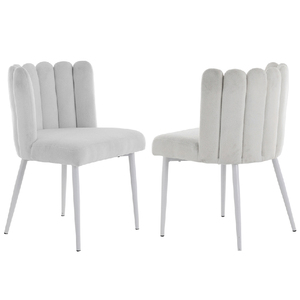 Sang trọng ngà Daisy nhung tuyết trắng ghế cho sự kiện tiệc cưới khách sạn ăn uống - Product Image 2