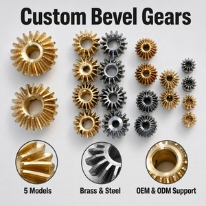 Engranaje Cónico de Bisel 1:1, Módulo 0.4/0.5/0.8/1, Engranaje de Transmisión de 90 Grados, Latón 45 #   Acero Inoxidable 304 para Trabajos de Bricolaje - Product Image 2