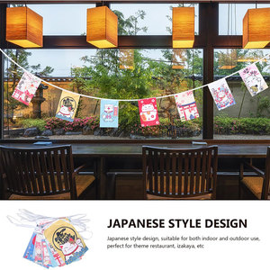 Guirlandes de drapeaux suspendus de style <span class=keywords><strong>japonais</strong></span> personnalisées, mini-drapeaux Nobori, impression de logo personnalisée, drapeaux de style <span class=keywords><strong>japonais</strong></span> - Product Image 4