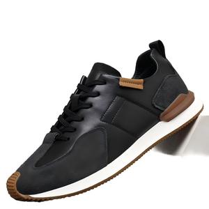 Zapatillas Casuales de Piel Vacuna Premium para Hombre, Suela Plana Cómoda de Cuero Suave para Desplazamientos Urbanos y Uso Diario - Product Image 3