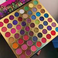 Palettes de fards à paupières lumineuses en gros – Livre de fards à paupières holographiques 56 couleurs – Maquillage professionnel