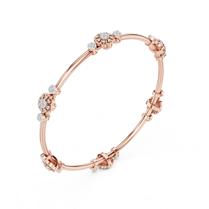 Designer Lab Grown Diamond Rose Gold <b>Bracelet</b> for Women Luxury Fine Jewelry Elegant Stylish Fashion Gift - Product Image 3