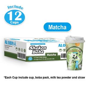 Té de Leche con Perlas de Matcha Orgánico Instantáneo, Juego de 3 Tazas - Product Image 5
