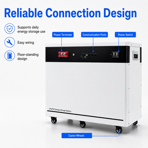Paquete de Almacenamiento de Energía Solar de Alta Capacidad de 40.96kWh, 51.2V 800Ah, para Uso Doméstico y Comercial - Product Image 4