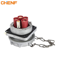 Chenf 5P 250A 400V Soket Steker Industri Tahan Air IP67 Anti Ledakan Tiga Fasa Daya Tinggi Terminal Sekrup
