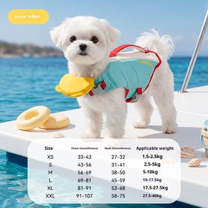 Chaleco Salvavidas Ligero para Perros y Gatos, Ajustable, Transpirable, con Diseño Floral, para Todas las Estaciones, para Piscina y Playa - Product Image 6