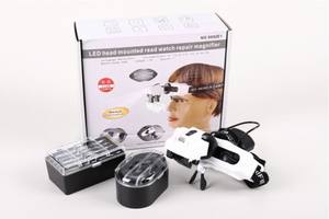 Loupes de bricolage à bandeau, dispositif avec lumière LED et lentille interchangeable, - Product Image 5
