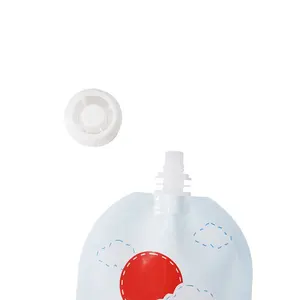 BPA-freie, individuell bedruckte, nachfüllbare Quetsch auslauf beutel für hausgemachte Bio-Babynahrung für Kleinkinder mit wieder verwendbarem Reiß verschluss