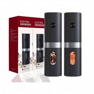 Hot Selling Battery Powered Stainless Steel Eco-Friendly <b>Pepper</b> <b>Grinder</b> Set with Adjustable Coarseness LED Light for Salt <b>Pepper</b> - Product Image 2