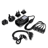 Estación de Carga para Auriculares Silent Disco de 16 Puertos, Carga 16 Dispositivos Simultáneamente con Cables Micro USB Tipo C para Eventos y Fiestas