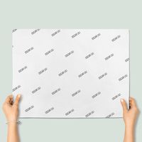 Papier de soie recyclé de haute qualité pour l'emballage de vêtements et de chaussures, avec impression personnalisée du logo, emballage en or blanc