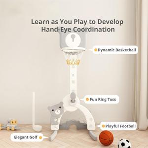<span class=keywords><strong>Mini</strong></span> panier de basket pour enfants, support réglable en hauteur, fixation murale par ventouse, pliable, intérieur/extérieur, jouet sportif en plastique pour enfants - Product Image 3