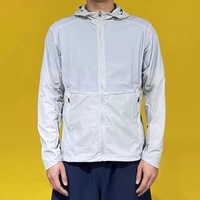 Summer Unisex Casual Sport Hommes Sunscreen Nylon Windbreaker Hood Zipper Stand Outdoor Breathable Jacket for Couple