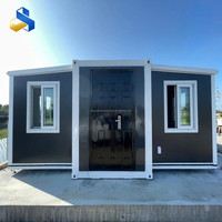 Maison préfabriquée de luxe prête à l'emploi, standard AU, couleur personnalisée, 20 pieds, 40 pieds, 2, 3, 4, 5 chambres, pour villa de luxe