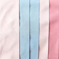 Tissu Popeline 100% Coton Peigné 105 GSM Écologique Effet Soie Tissé pour Chemises Jupes Vêtements Garçons/Filles Doublure Robe Teint Uni