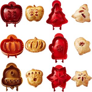 2026 nouveaux essentiels de cuisson de vacances vacances Mini moules à tarte à la main ensemble de moules à tarte cadeau de noël - Product Image 1