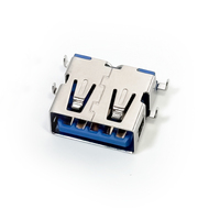 Conector USB A/F 3.1 MUP 9P de Montaje Medio H2.11, Tipo A, Ángulo Recto, SMT para PCB, Receptáculo Hembra, Mayor Fiabilidad, Varios Colores Opcionales