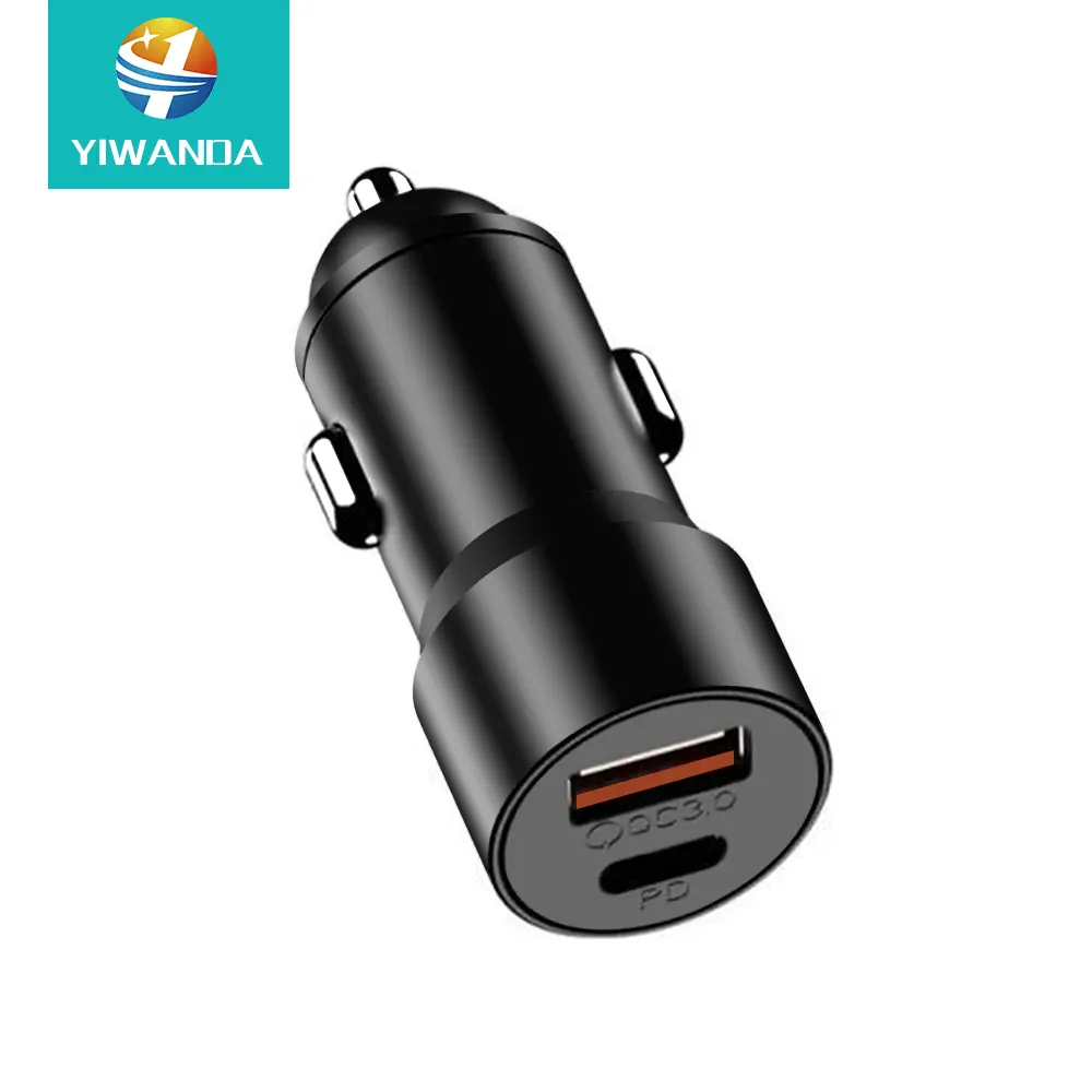 20W Car Charger PD QC Fast Charging Dual 2 Port Usb Type C Pd Qc 3.0 Mini 18W 20W 36W 48W 60W 130w Quick Car Charger