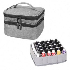 BSCI factory Custom Logo Double-Layer Organizer Holds 30 Bottles Essential Oil <b>Carrying</b> <b>Case</b> Storage Bags - Product Image 1