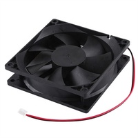 Ventilateur de refroidissement de processeur de bureau 92 mm à haut débit d'air (CFM) 92x92x25 mm avec moteur en cuivre et roulement, ventilateur électrique CC 12 V sans balais