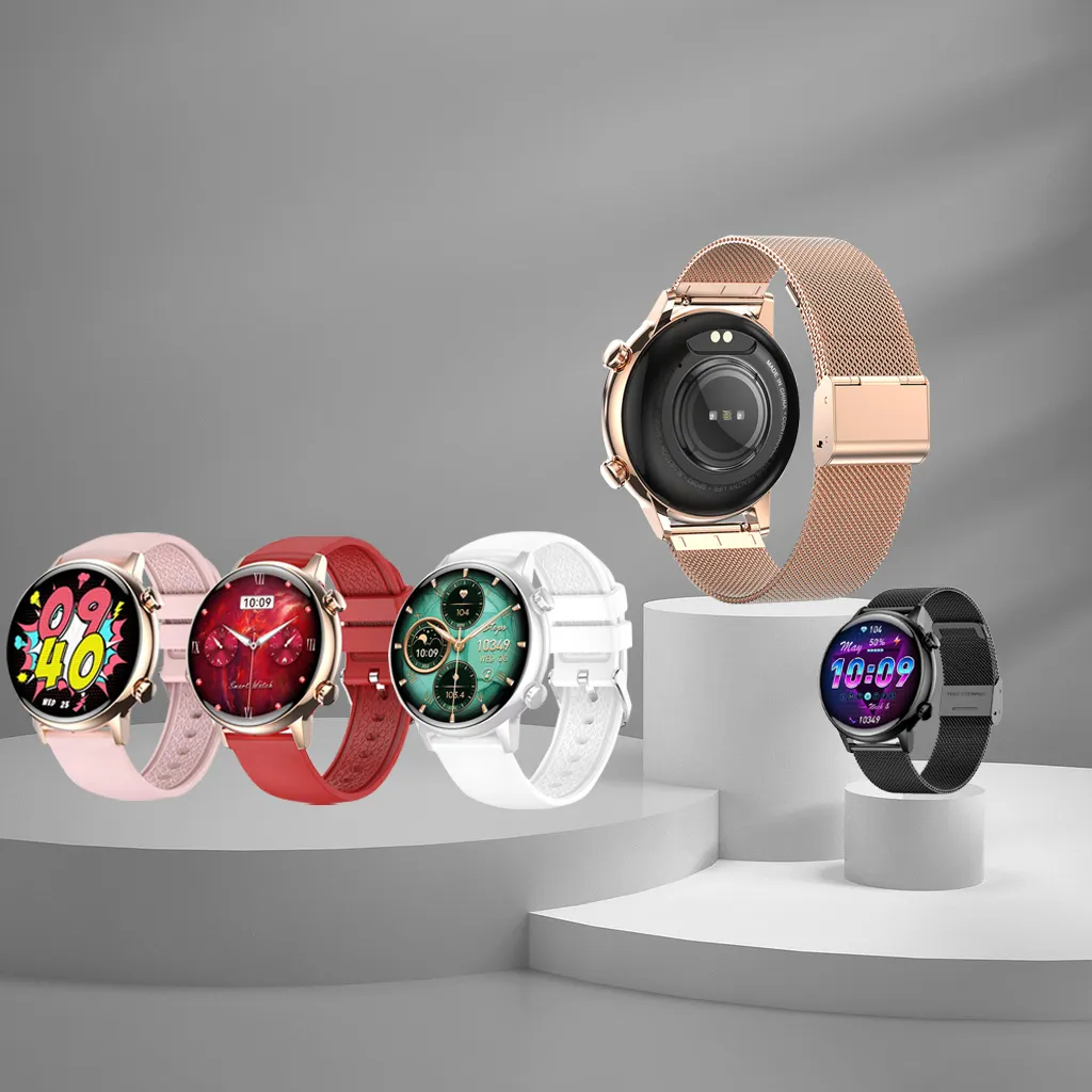 Atest-reloj inteligente para hombre y mujer, accesorio de pulsera resistente al agua con sistema Android y seguimiento de actividad deportiva para exteriores, 2023