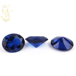 Perline Sciolte all'Ingrosso da 3*4mm a 15*20mm # Spinello Blu 113 per Creazione di <span class=keywords><strong>Gioielli</strong></span>, Zaffiro Sintetico Creato in Laboratorio, Spinello Sintetico Taglio Ovale - Product Image 2