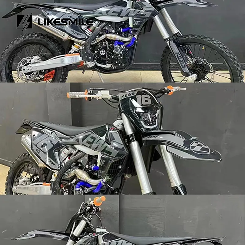 Likesmile KEWS K23 New 2stroke 250cc Off-road Motorcycle Motocross Adult Moto Cross 2 Stroke Dirt Bike 250cc