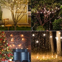Guirlande lumineuse solaire LED G50, énergie solaire, éclairage extérieur de jardin, lampe décorative étanche pour la maison, éclairage intérieur, Noël, vacances