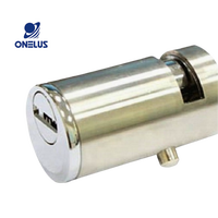 Cylindre de serrure cylindrique haut de gamme ONELUS en laiton et alliage de zinc, entraxe 50 mm, goupille télescopique, compatible avec 3 clés