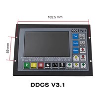 Controlador de Movimiento CNC Independiente de 4 Ejes DDCS V4.1 con Parada de Emergencia, Volante MPG y Soporte para Código G