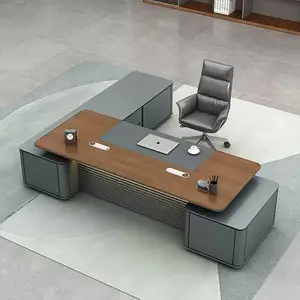 Liyu China Furniture Wholesale Price Computer Table Solid Wood Escritorios De Oficina Working Executive Office Desk