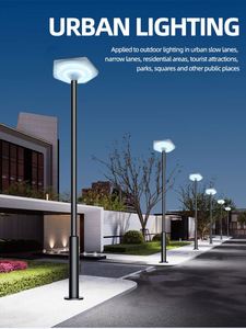 โคมไฟสวน LED กันน้ำ IP65 พลังงานแสงอาทิตย์ สำหรับใช้งานกลางแจ้ง ขนาด 20*50*35.5 ซม. วัสดุโลหะ น้ำหนัก 1.65 กก. - Product Image 6