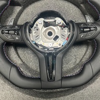 Volant de direction sport en cuir perforé noir pour BMW E90 F10 F30 F31 F32 F36 F20 E92 E60 X6 E71 F20 F36 E70 M3 M5