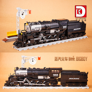 Deke 80014 <span class=keywords><strong>Bigboy</strong></span> Steam Train modelo de juguete pequeño ensamblaje de bloques de construcción de partículas regalo de plástico para juguete temático de coche - Product Image 6