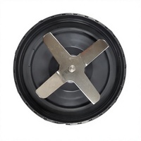 Base de lame de mixeur portable en plastique durable, ensemble de lame de rechange en acier inoxydable à 4 feuilles pour mixeur électrique personnel et domestique