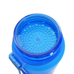 Botella de agua deportiva azul de grado alimenticio libre de BPA al por mayor botella de agua Kangen de plástico para beber al aire libre - Product Image 2