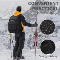 Sac à dos de voyage imperméable pour équipement de snowboard, casque de ski, lunettes, gants, accessoires, sac de rangement pour chaussures de ski