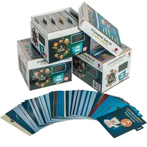 Tarjetas Flash personalizadas con divisores, cartas de juego para niños