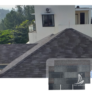 Bardeaux d'asphalte architecturaux d'Amérique du Nord Tuiles <span class=keywords><strong>de</strong></span> toit Double monocouche Bardeaux <span class=keywords><strong>de</strong></span> toiture en bitume - Product Image 4