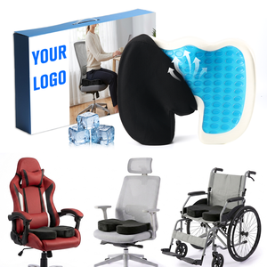Cuscino in Memory <span class=keywords><strong>Gel</strong></span> per Seduta Migliorata, Cuscino in Memory Foam per il Dolore al Coccige - Cuscino per Sedia da Ufficio e Sedile Auto - Product Image 1