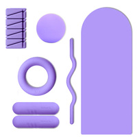 Poids de corps XL durables en silicone violet pour Reformer - Équipement d'exercice portable en ABS pour Pilates à domicile et en studio pour femmes