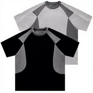 Camiseta Deportiva de Rugby, Estampada, Verano, Transpirable, Malla con Parches, Oversize, Manga Corta Raglán, Secado Rápido, Unisex, Moda, 100% - Product Image 1