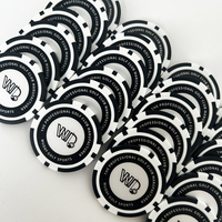 Marqueur de balle de golf en céramique plastique avec logo personnalisé