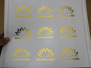 OEM/ODM <span class=keywords><strong>Promo</strong></span> or déformé logo personnalisé cmjl impression étiquette adhésive autocollant nouveau design adhésif imperméable 3m vinyle autocollant - Product Image 2