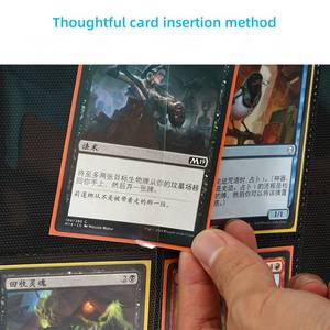 Álbum con cremallera YY de 4 bolsillos para tarjetas TCG PP, para tarjetas coleccionables y tarjetas de juego, venta al por mayor - Product Image 5