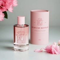 Boîte cylindrique personnalisée pour parfum vert 100 ml, impression personnalisée, emballage en papier robuste, tube pour flacon de parfum, boîte de protection avec logo