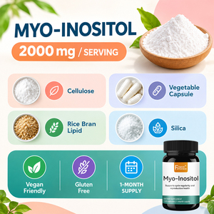 Suplemento Nutracéutico Shecome Myo-Inositol, Fabricante, 2000 mg, Apoyo para la Salud Reproductiva, 120 Cápsulas de Myo-Inositol - Product Image 3