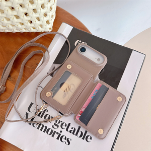 เคสโทรศัพท์แบบมีช่องใส่การ์ดหลายช่องสำหรับ iPhone 17 เคสหนังแบบกระเป๋าสตางค์สำหรับ iPhone 17 พร้อมสายคล้อง - Product Image 3