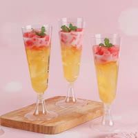 Gobelets à champagne et à vin jetables en plastique, changeant de couleur, design moderne et minimaliste, pour boissons